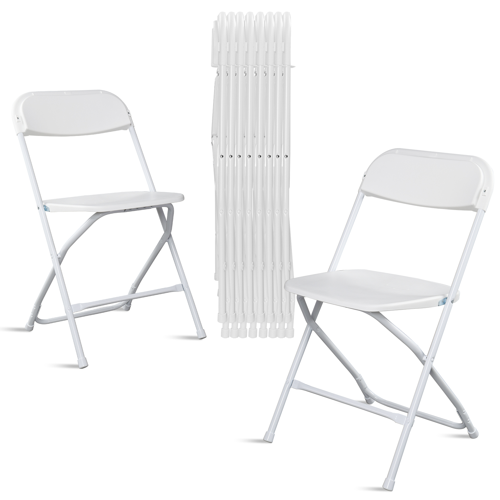 (5 to 25 PACK) Folding Plastic Stackable Chairs for Home Office Wedding Party - Picture 30 of 30