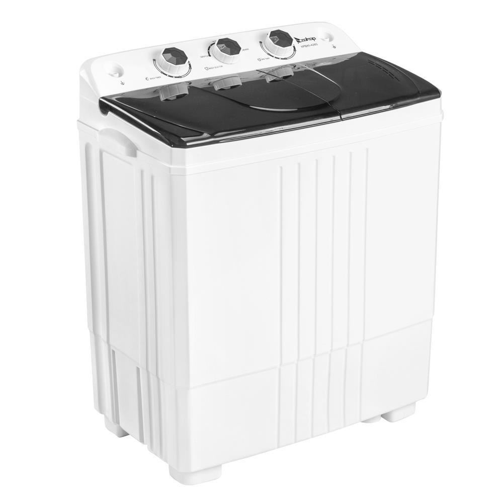 20lbs Twin Tub Washing Machine for Home Laundry with Spin Pump in 3 Colors