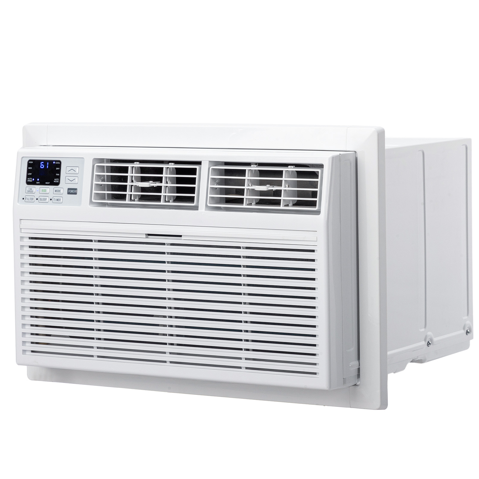 Indoor 8000- 12000 BTU Window Air Conditioner Unit Remote Wifi Heat Cooling Fan