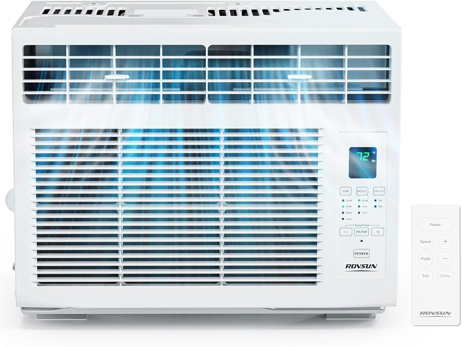 ROVSUN 5000 – 6000 BTU 115V Window Air Conditioner Remote Control Home Apartment