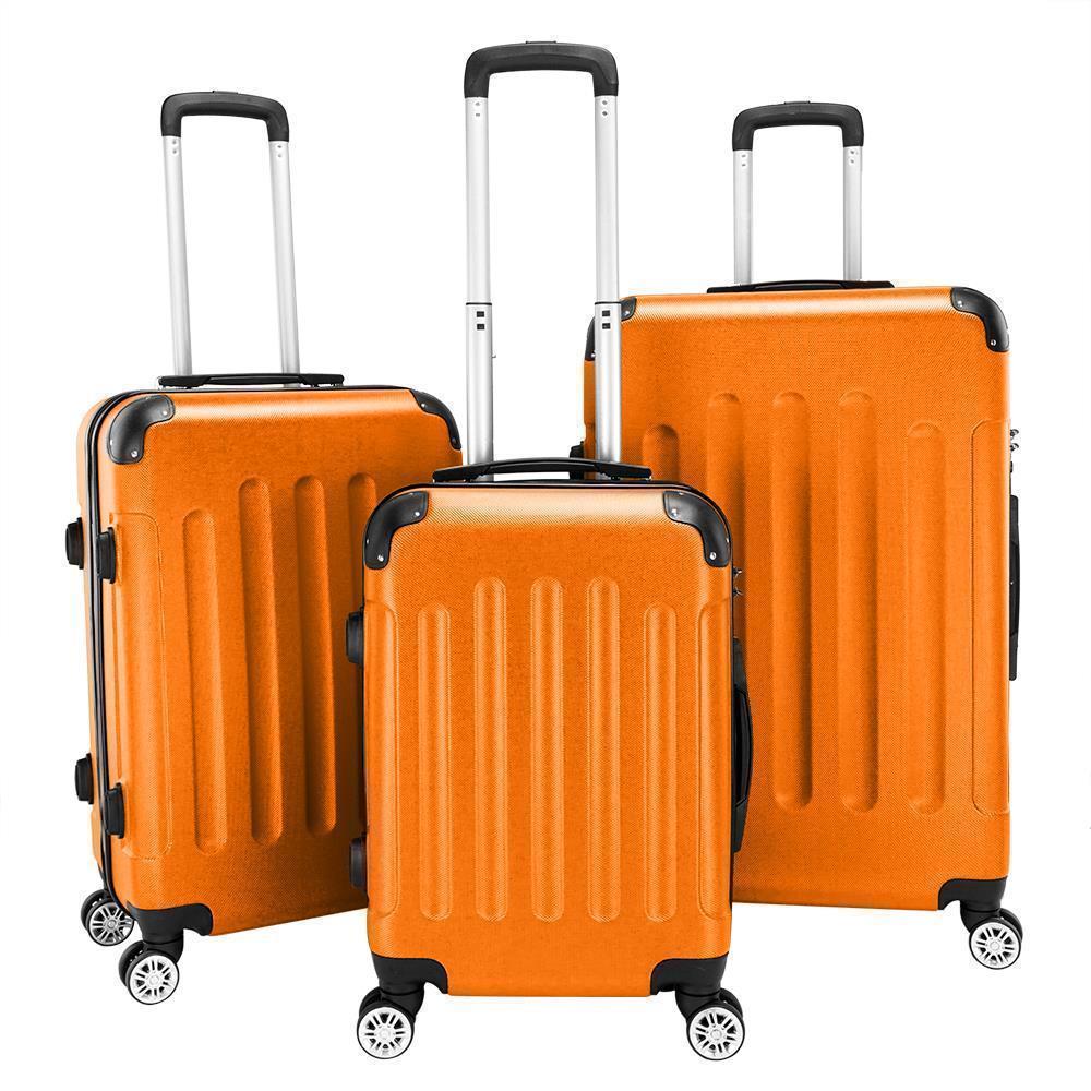 Set Bag Abs Trolley Suitcase W/tsa