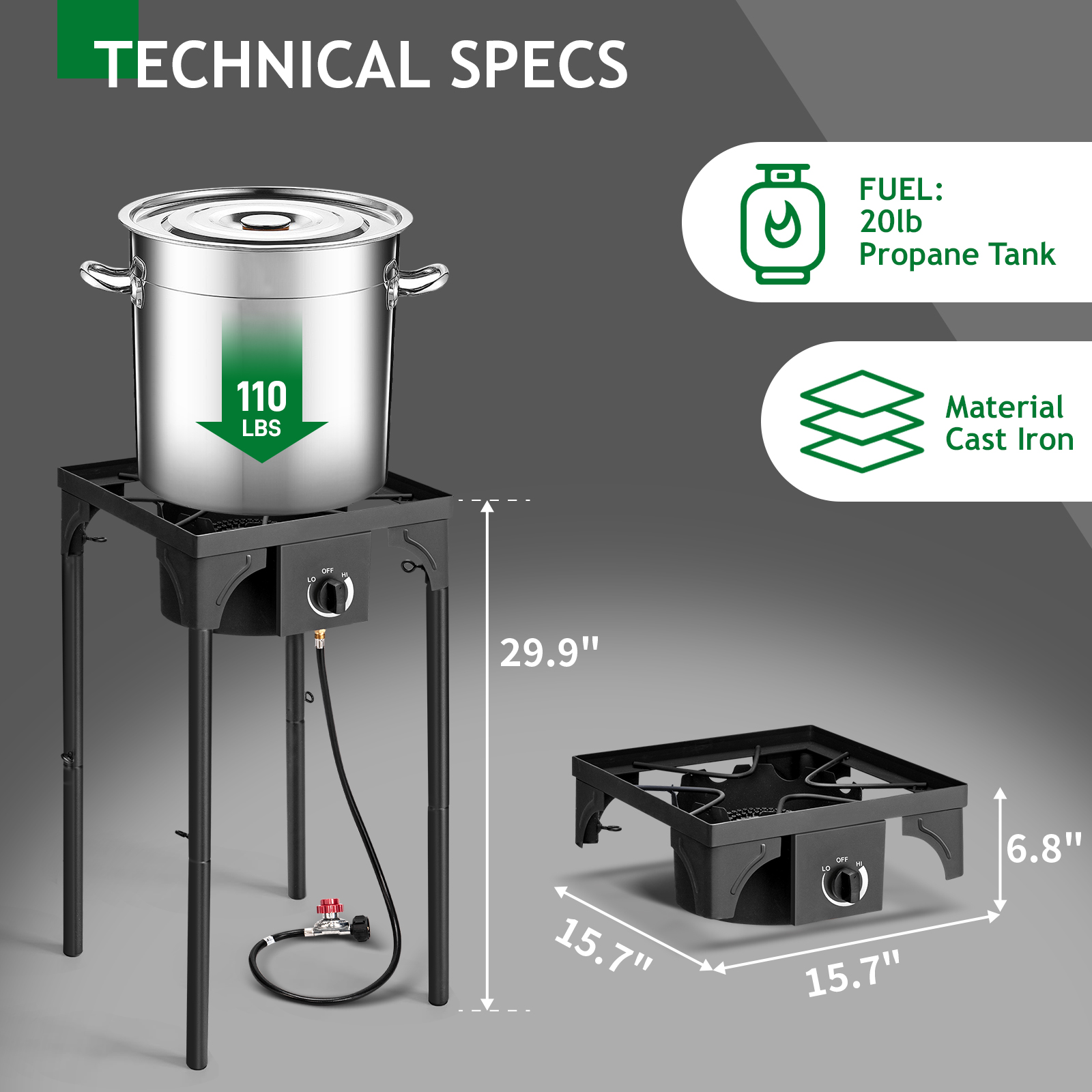 Portable Propane Gas 1-4 Burners Stove for Outdoor Camping Stove BBQ Grill