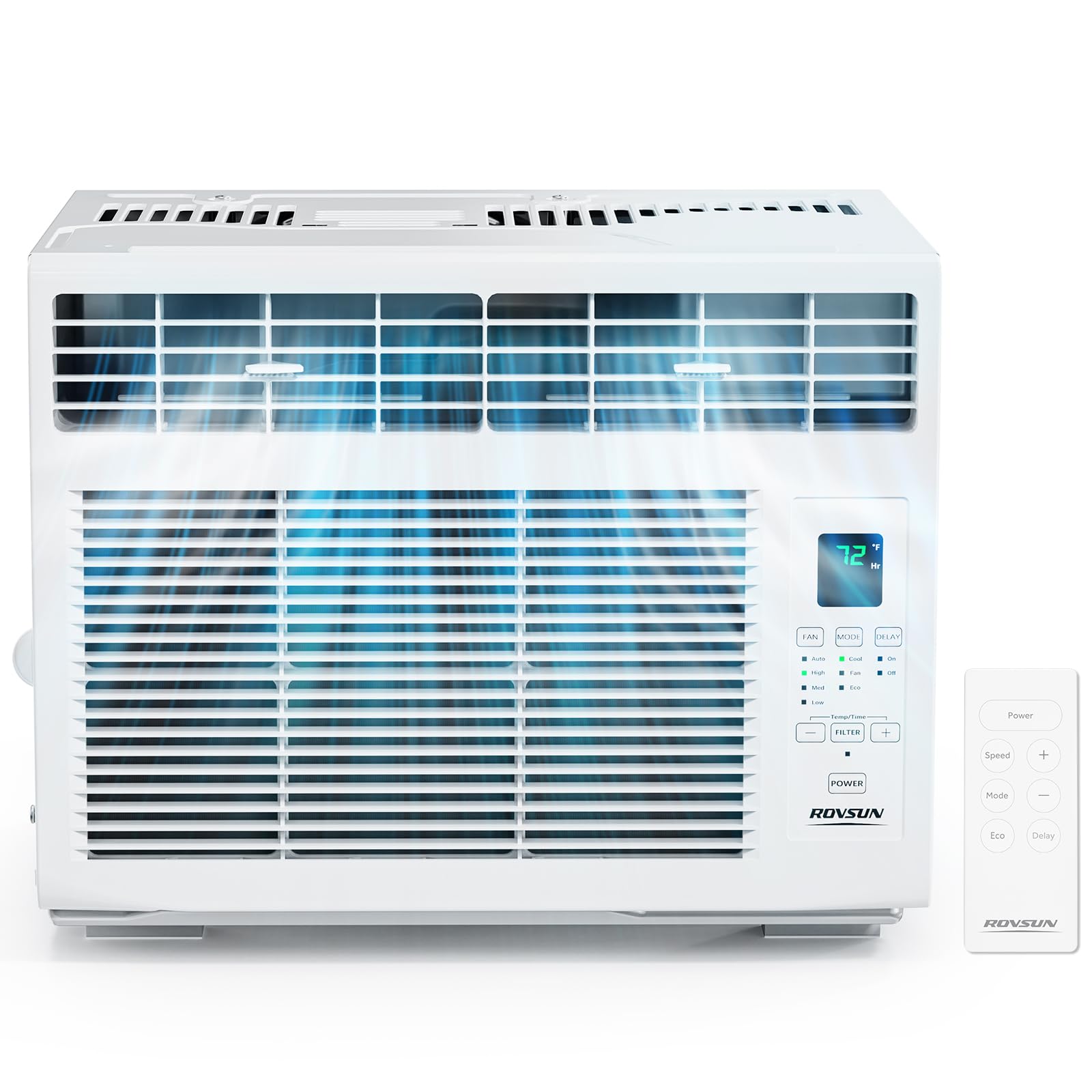 ROVSUN Home 5000 6000 BTU Window Air Conditioner AC Unit Remote Control White
