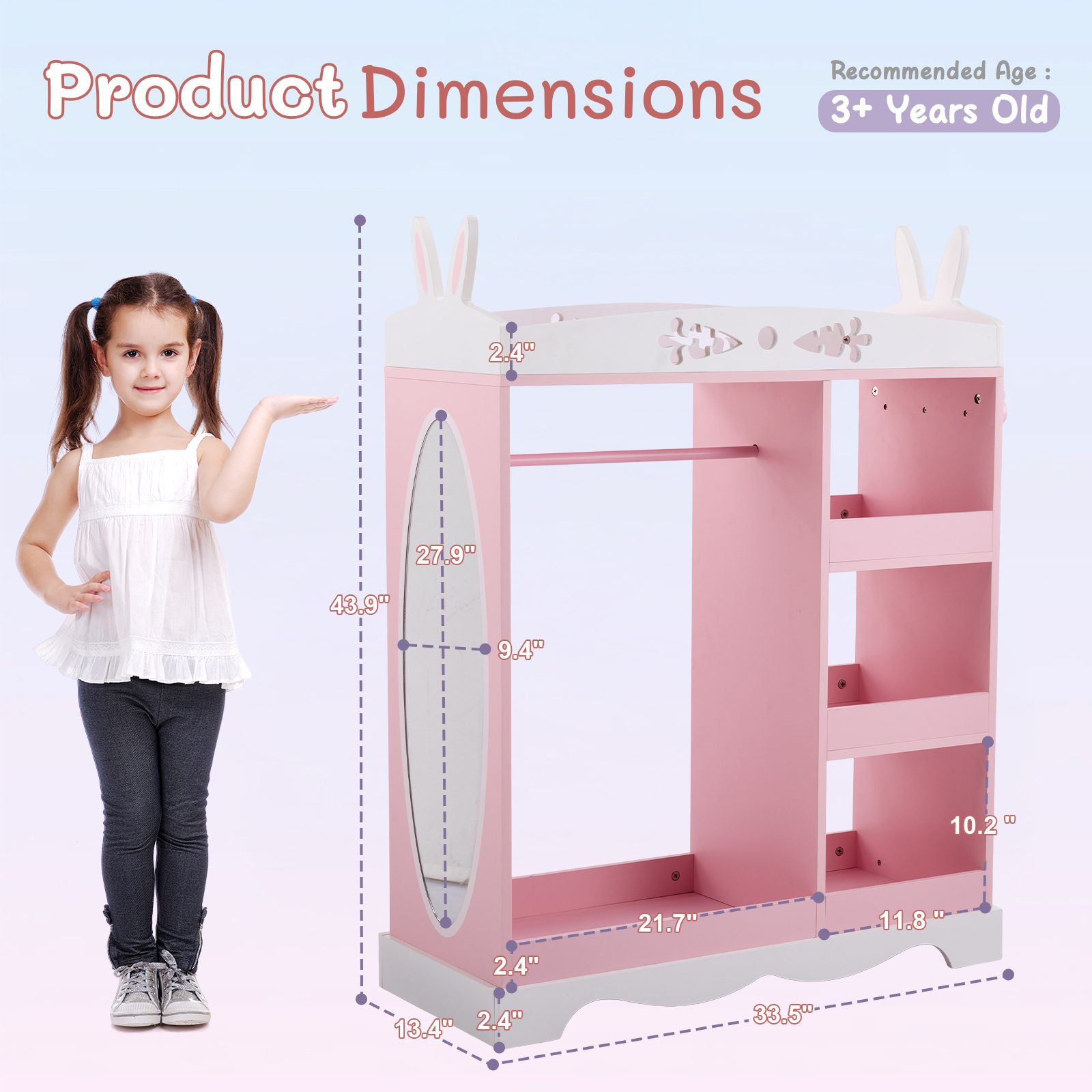Wood Kids Kid Clothes Storage Organizer Baby Dresser Kid Closet Baby Xmas Gift