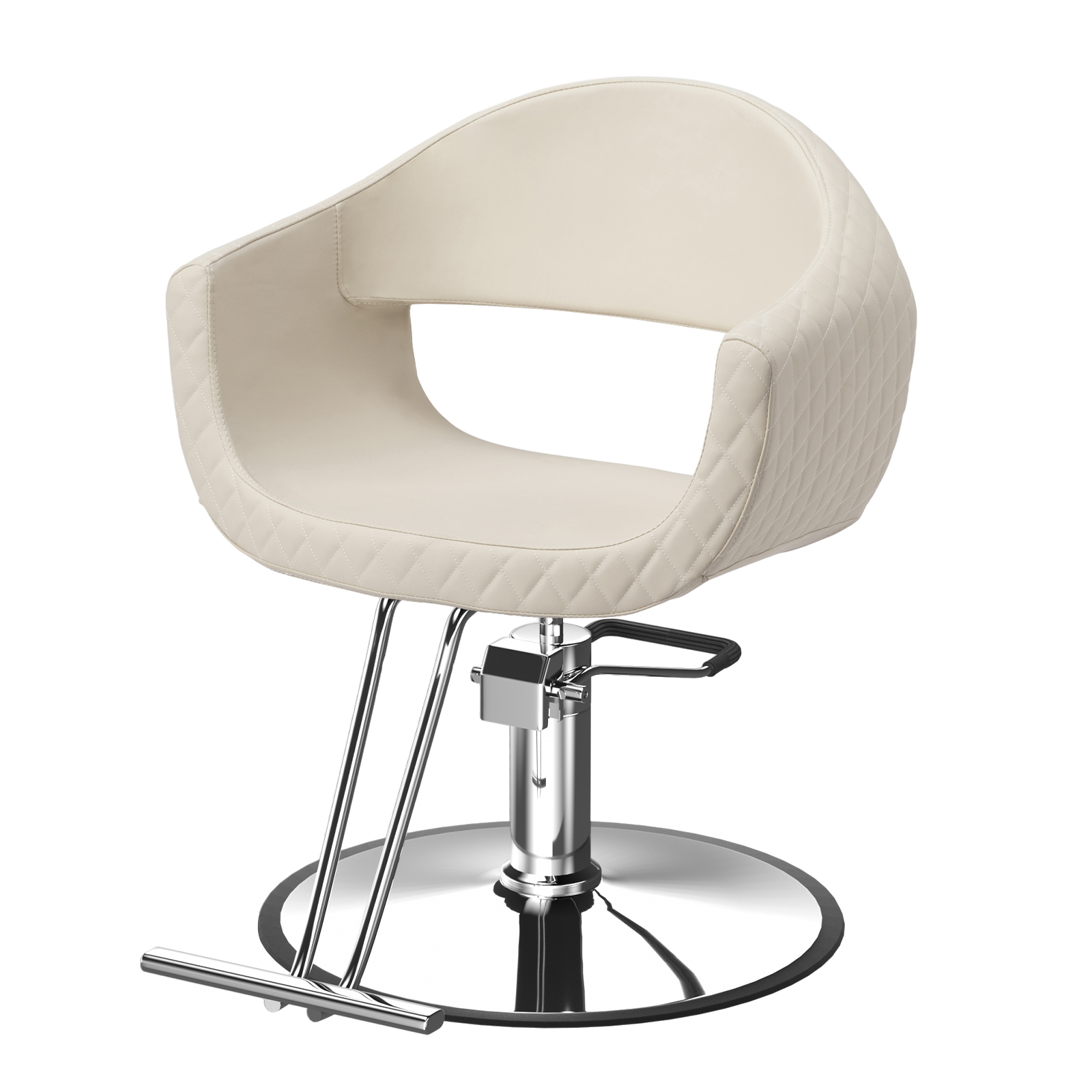 Professional Salon Chair with Memory Foam & Faux Leather – Hydraulic Adjustable