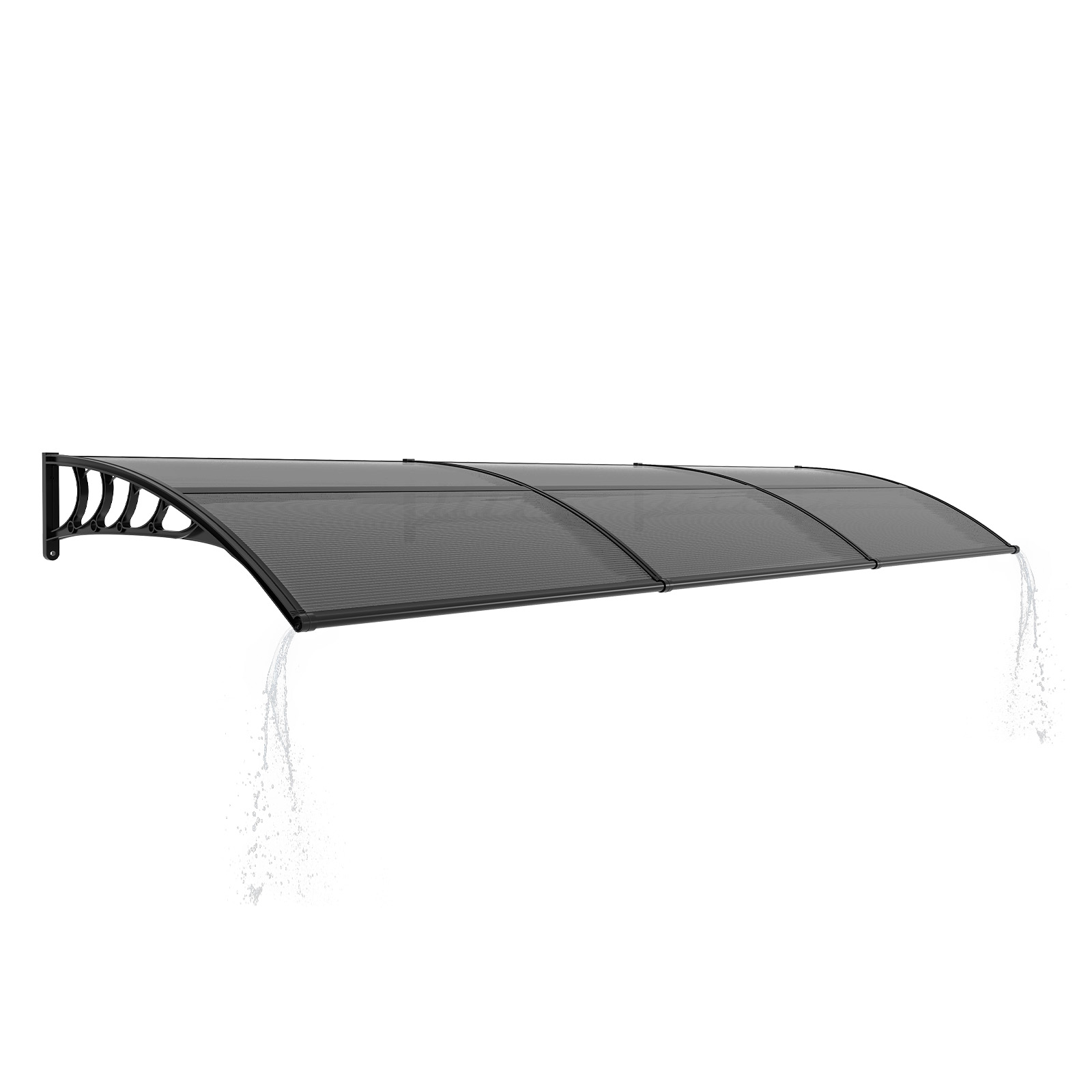 Window Awning Door Canopy Polycarbonate Cover Patio Door Awning UV Rain Snow
