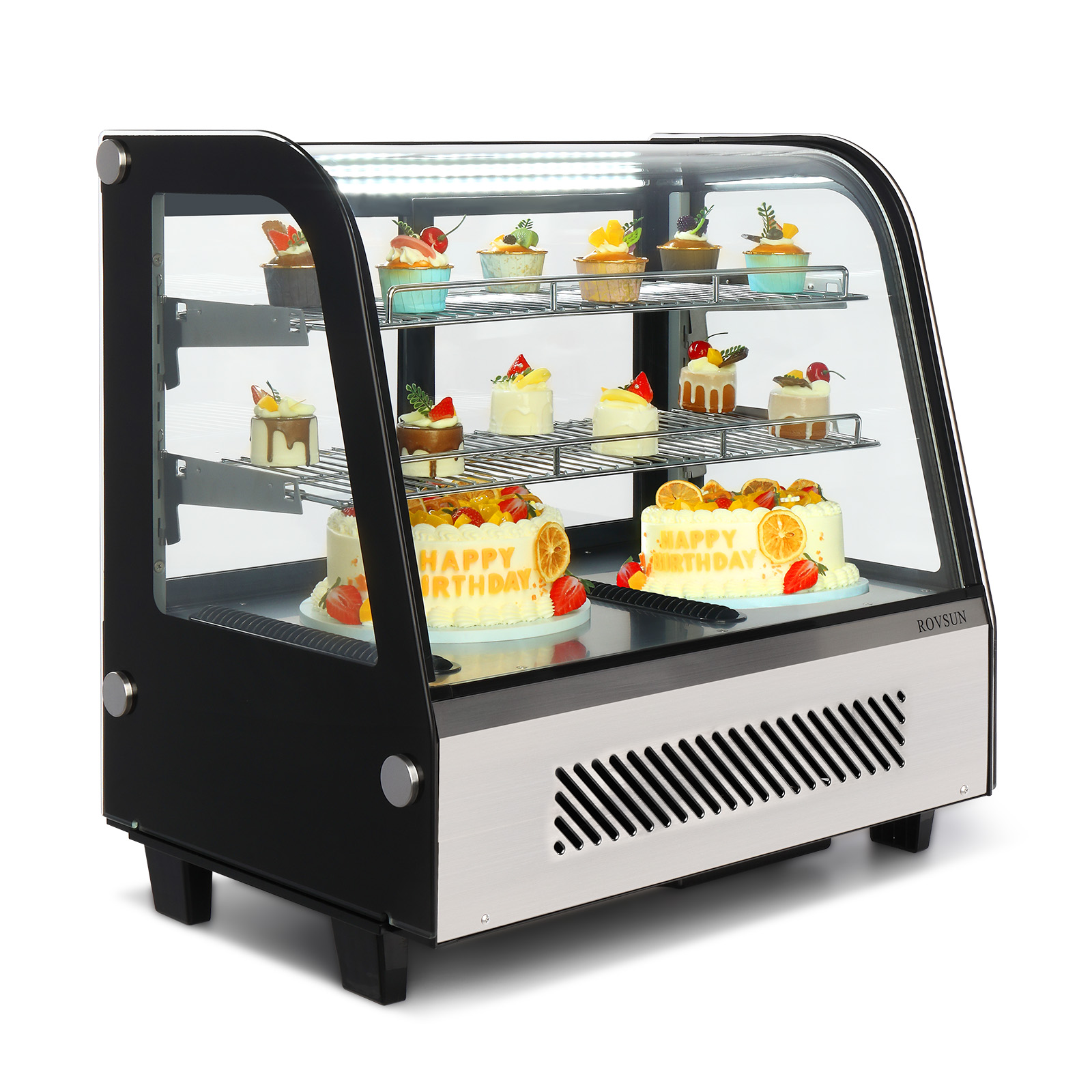 Countertop Refrigerated Display Case Commercial Refrigerator 3.7 Cu.Ft/4.2 Cu.Ft - Picture 10 of 17