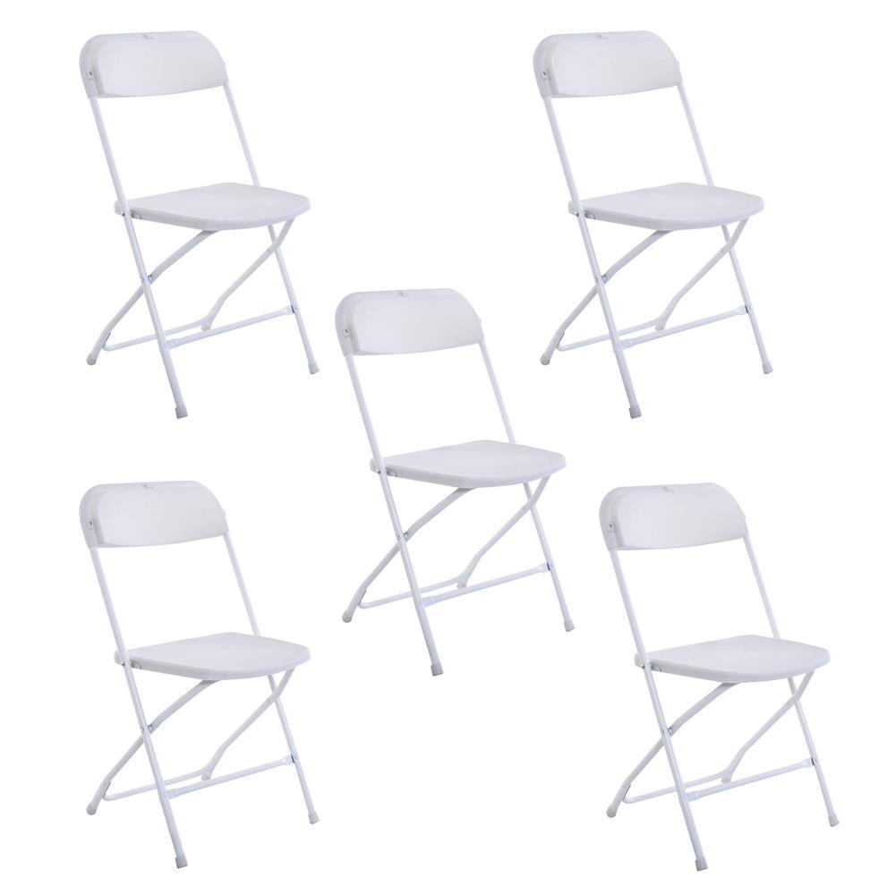 20 PCS Plastic Folding Chairs Commercial Event Wedding Party Meeting Office Seat - Picture 12 of 14