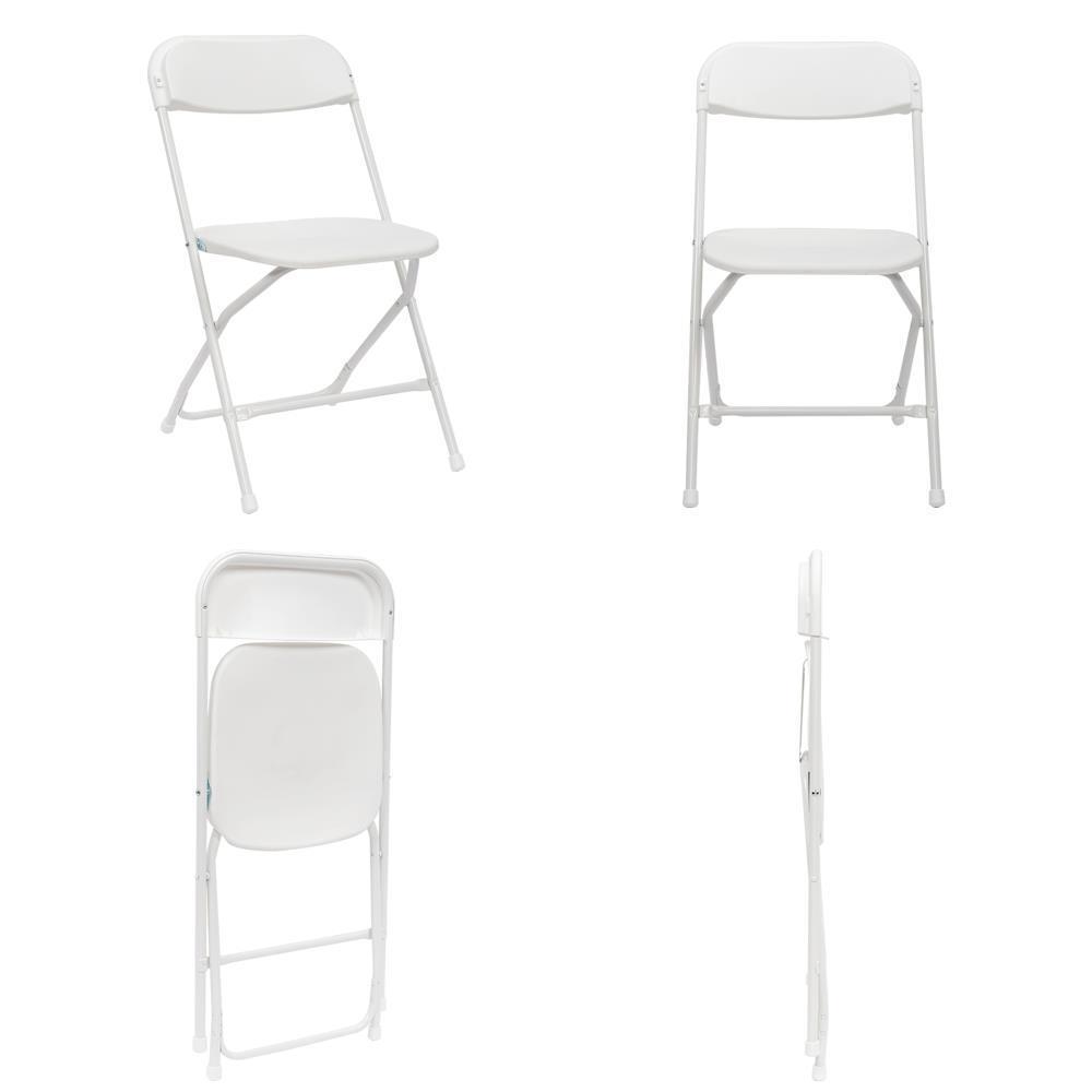 20 PCS Plastic Folding Chairs Commercial Event Wedding Party Meeting Office Seat - Picture 10 of 14