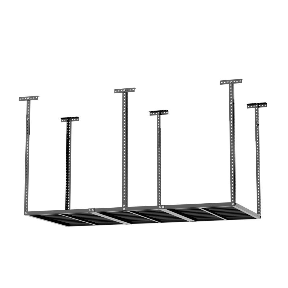Garage Ceiling Mount Storage Rack Adjustable Metal Overhead Organizer