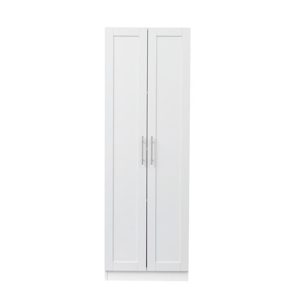 Tall Storage Cabinet Kitchen Pantry Cupboard Organizer Furniture 2 Doors Shelves - Picture 17 of 20