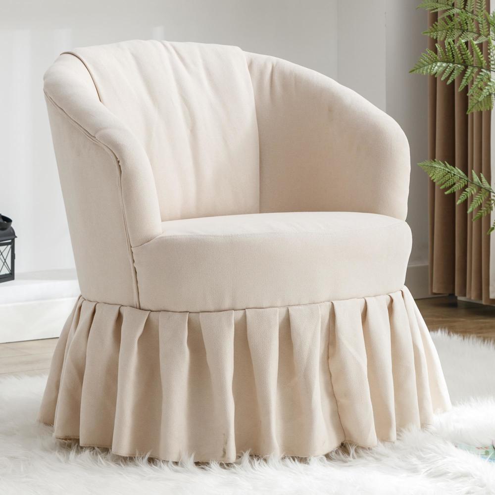 Pleated best sale accent chair