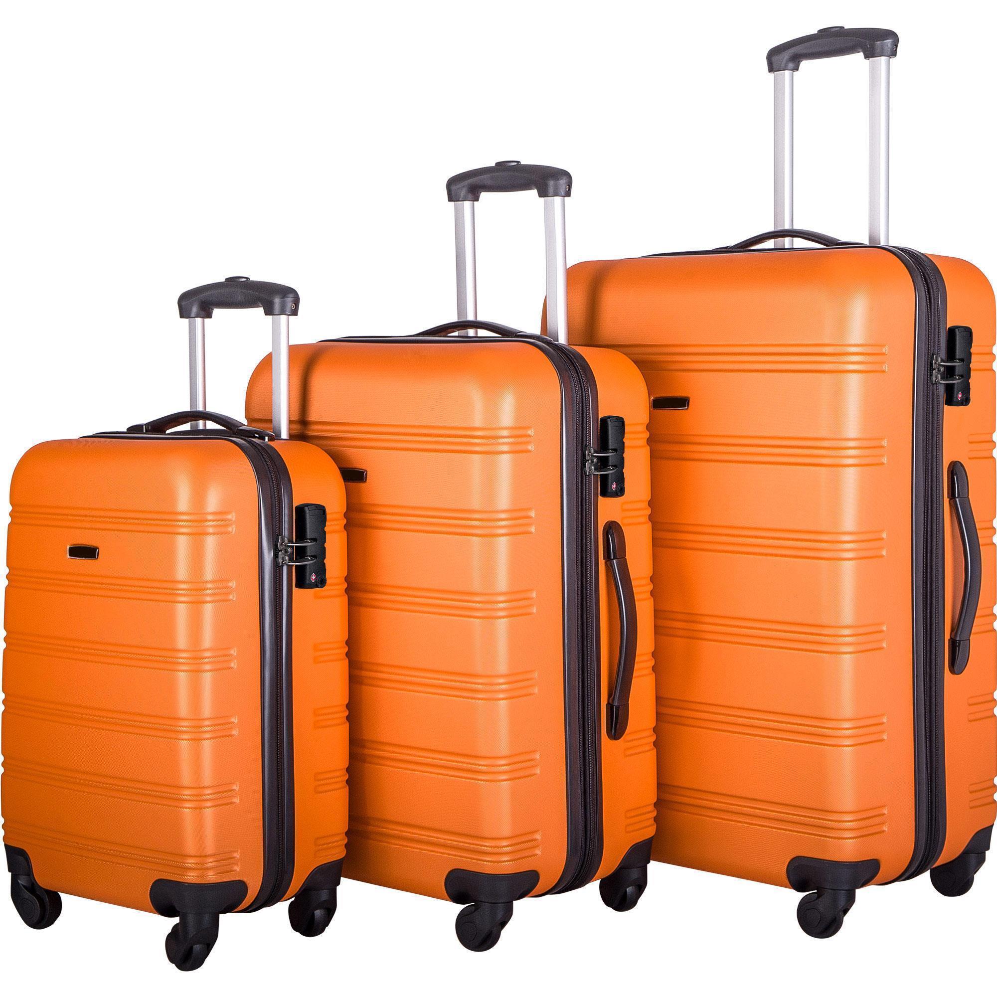 Luggage 3pcs Set Trolley Suitcase Spinner Hardshell Lightweight TSA Lock20/23/28 - Picture 9 of 12