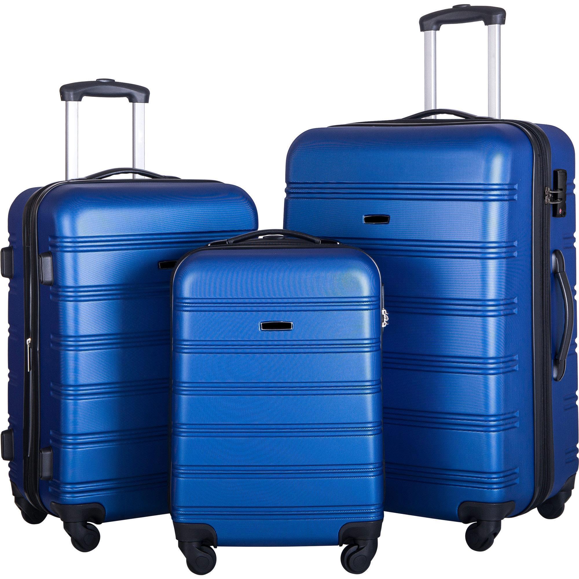 Luggage 3pcs Set Trolley Suitcase Spinner Hardshell Lightweight TSA Lock20/23/28 - Picture 8 of 12