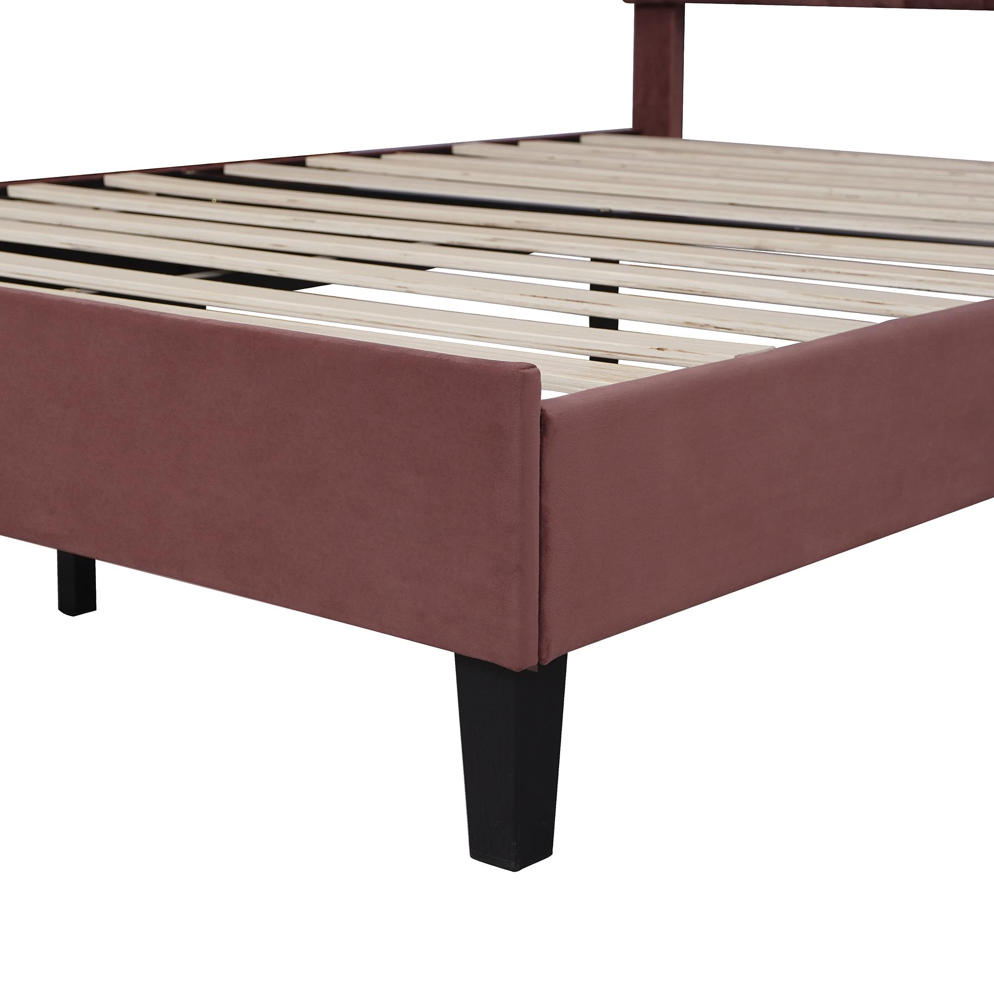 Full Size Upholstered Platform Bed