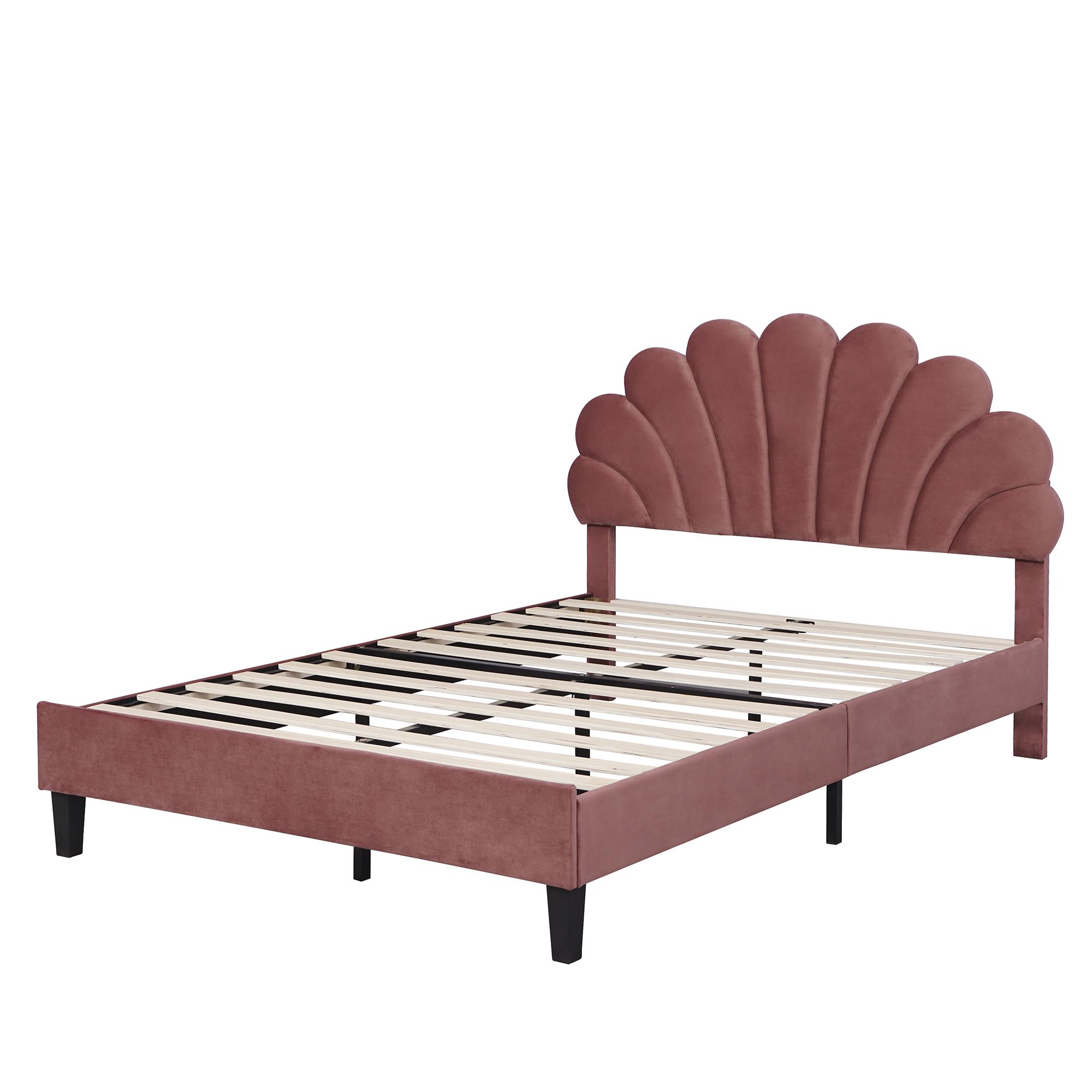 Full Size Upholstered Platform Bed