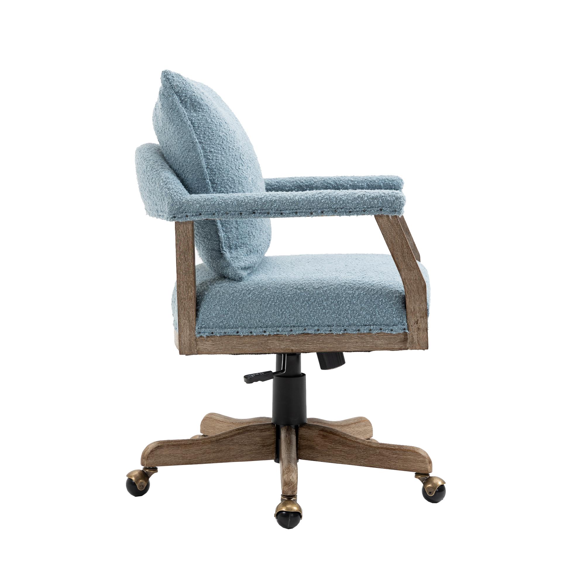 Comfortable chair on discount wheels