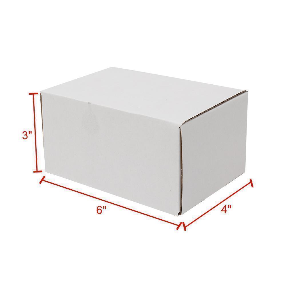 50-2000 6x4x 2 3 4 White Corrugated Shipping Mailer Packing Box Boxes