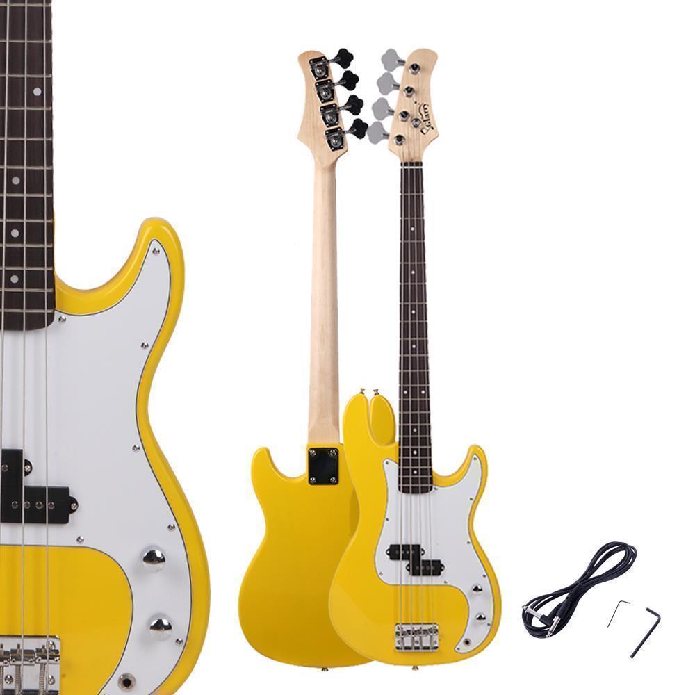 New Right Handed Glarry GP 4 Strings Electric Bass Guitar + Cord + Wrench+Gigbig
