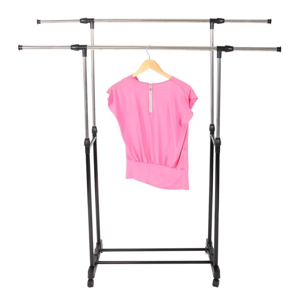 Adjustable Rolling Garment Rack Heavy Duty Clothes Hanger Portable Rack 5 Model