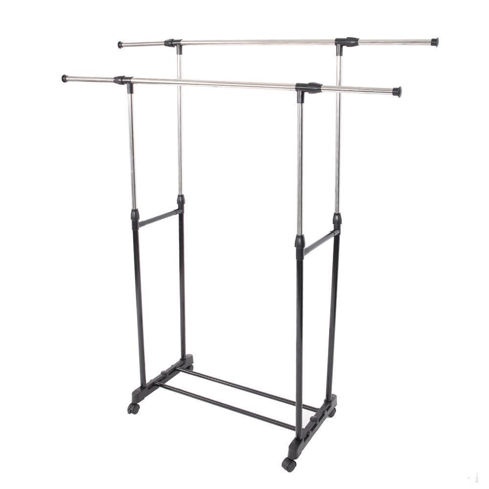 Adjustable Rolling Garment Rack Heavy Duty Clothes Hanger Portable Rack 5 Model