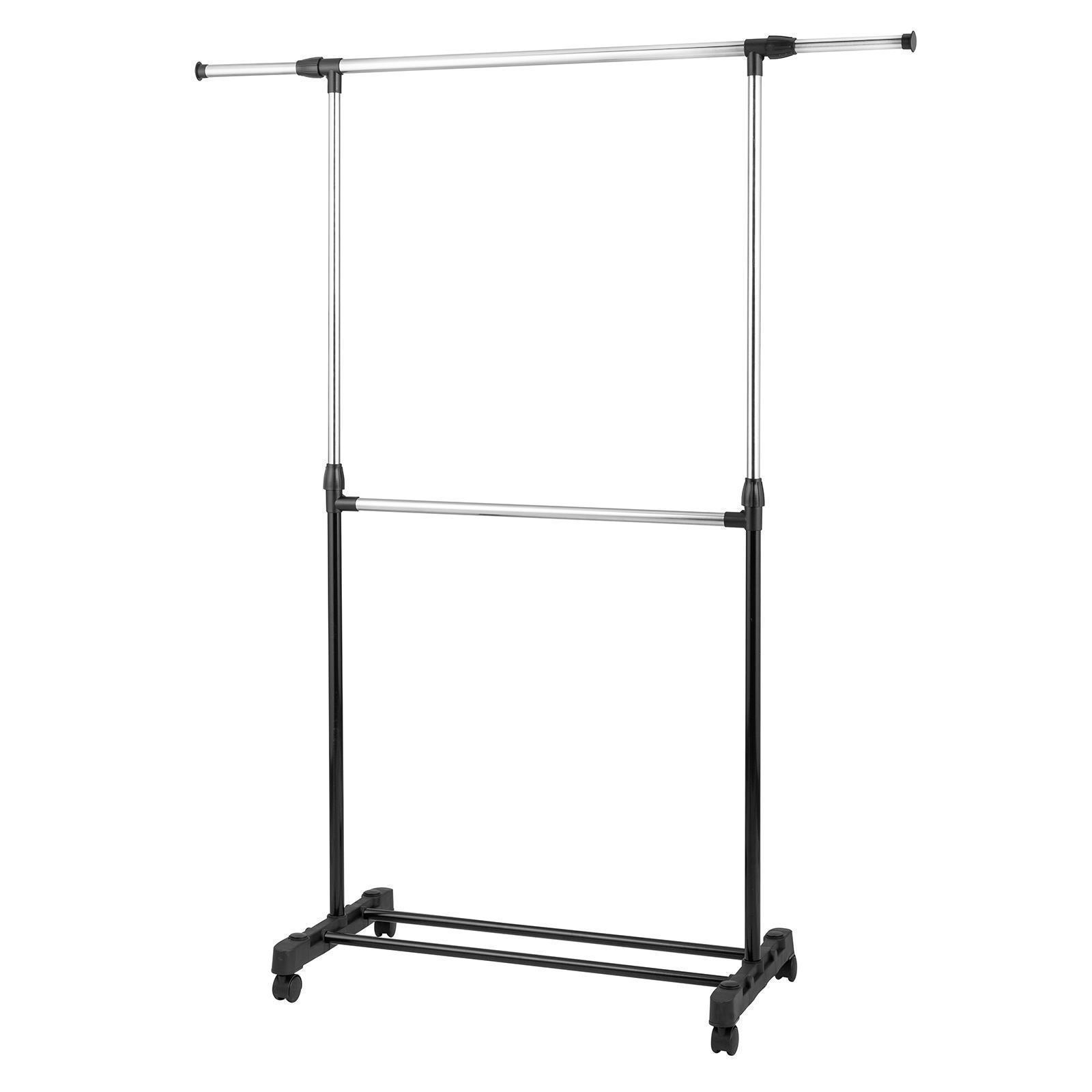 Adjustable Rolling Garment Rack Heavy Duty Clothes Hanger Portable Rack 5 Model