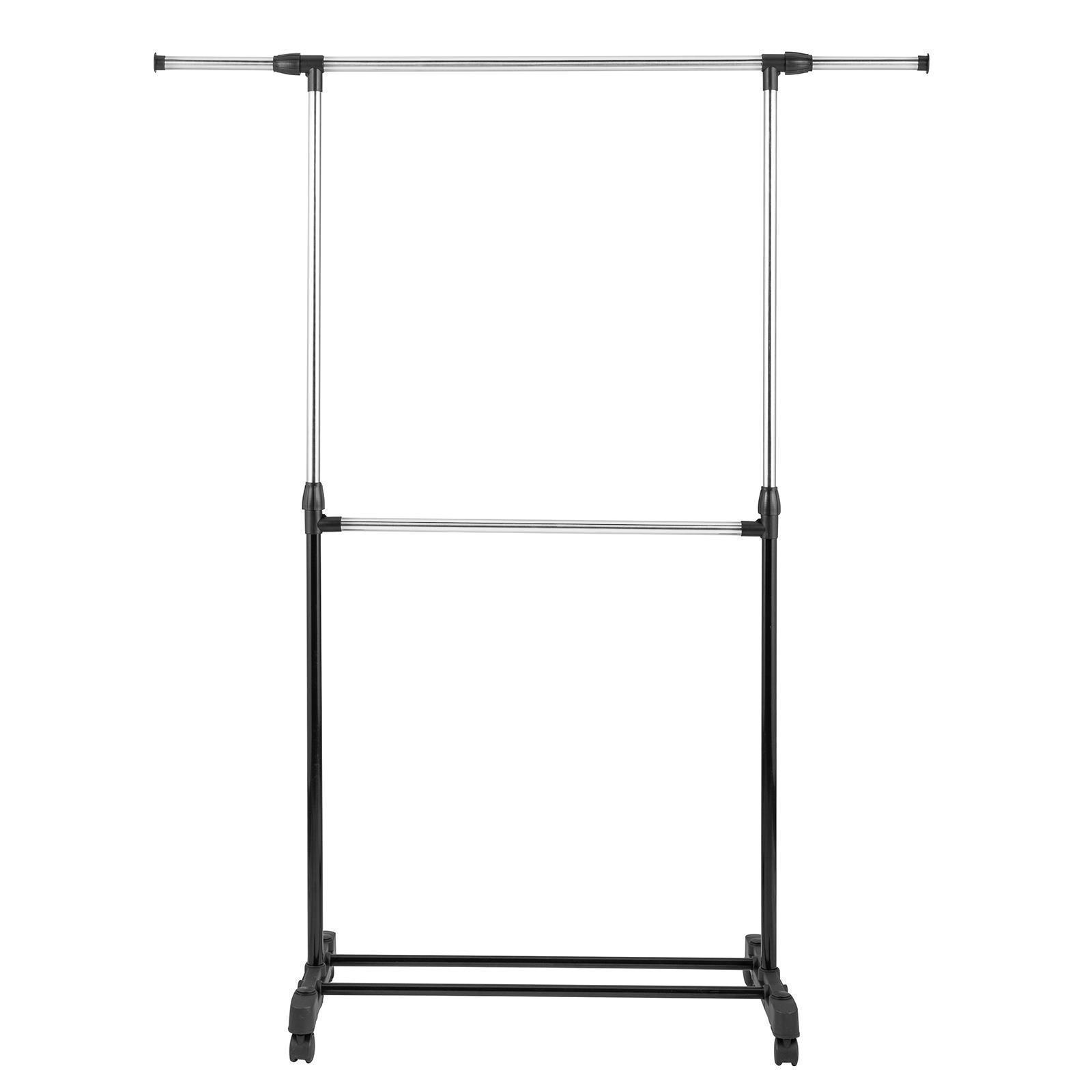 Adjustable Rolling Garment Rack Heavy Duty Clothes Hanger Portable Rack 5 Model