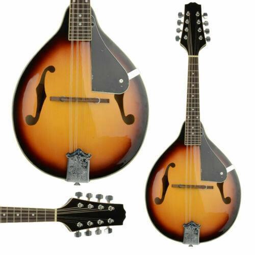Color:Sunset:New High Quality 8 Strings Elegant Cambered Wood Acoustic Mandolin Black/Sunset