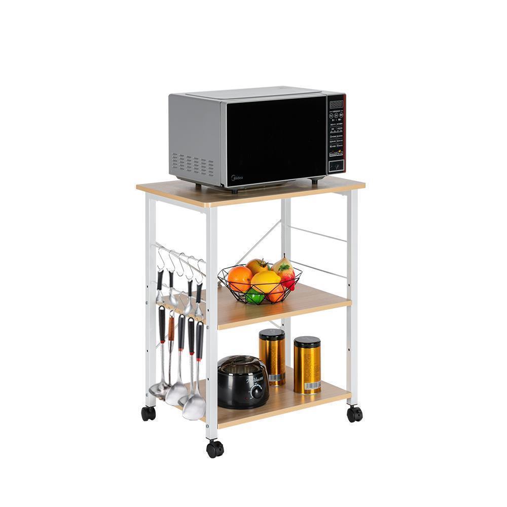 3 Tiers 24"x16" Microwave Stand Storage Home Kitchen Baker's Rack Utility Shelf - Picture 11 of 12