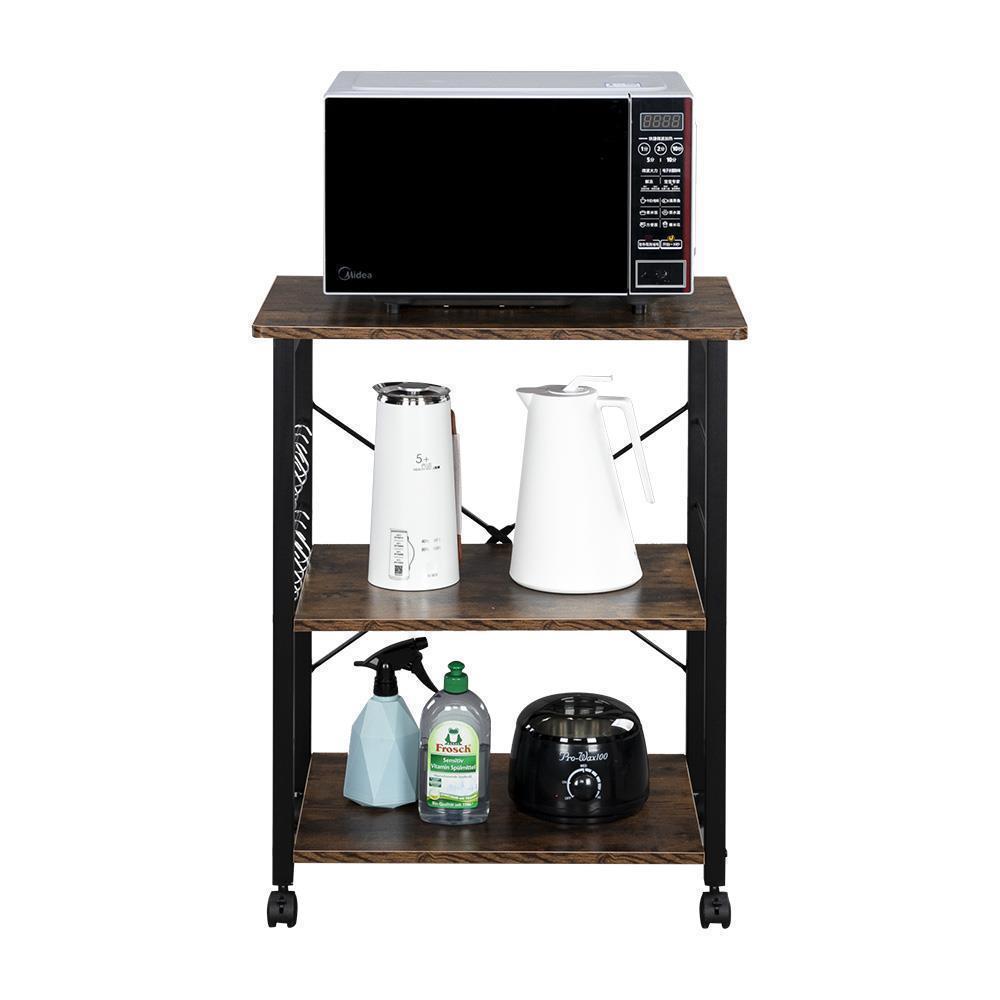 3 Tiers 24"x16" Microwave Stand Storage Home Kitchen Baker's Rack Utility Shelf - Picture 10 of 12