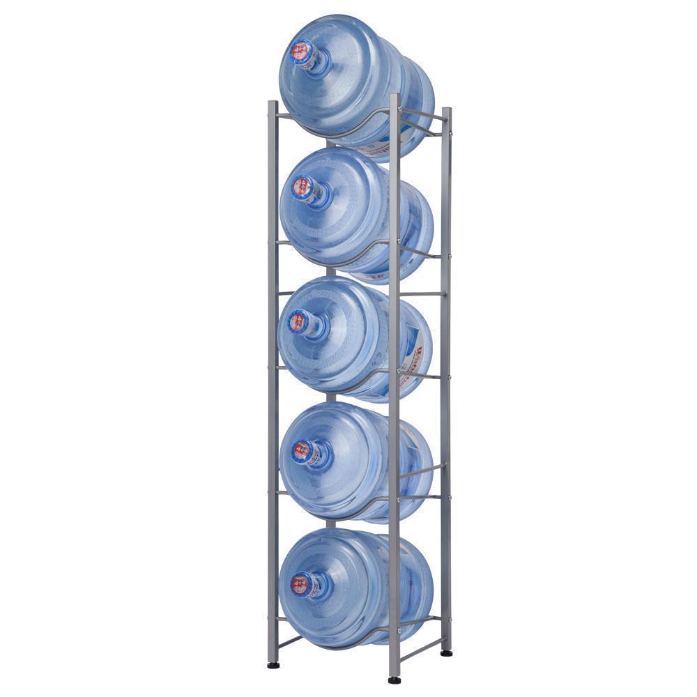 3/4/5 Tier Water Cooler Jug Rack Water Bottle Storage Rack Detachable