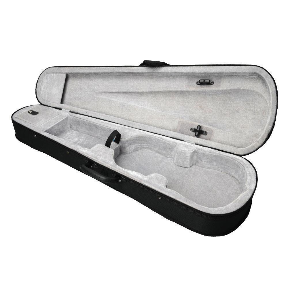 color:Silver gray（violin case）:Glarry 4/4 3/4 1/2 1/4 1/8 Size Acoustic Violin Fiddle with Case Bow Rosin