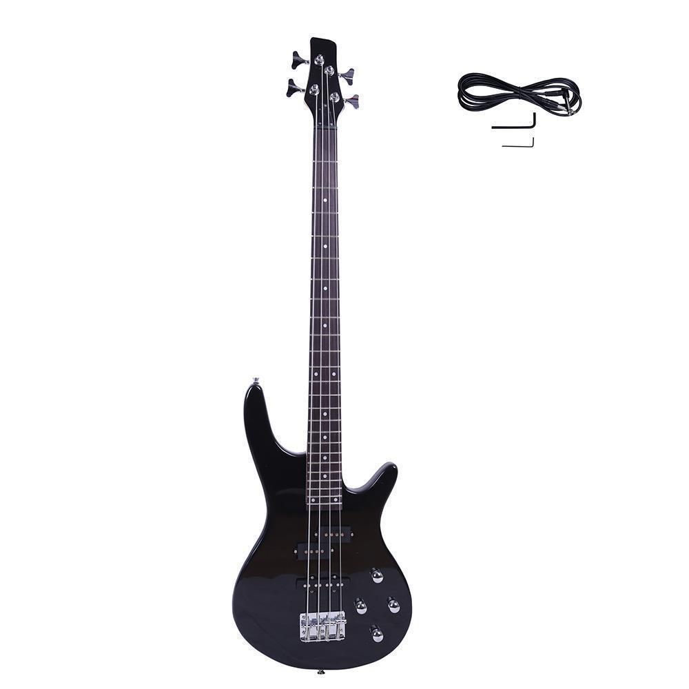 Color:Black:New 6 Colors School Band 4 Strings Electric Guitar Bass School Band
