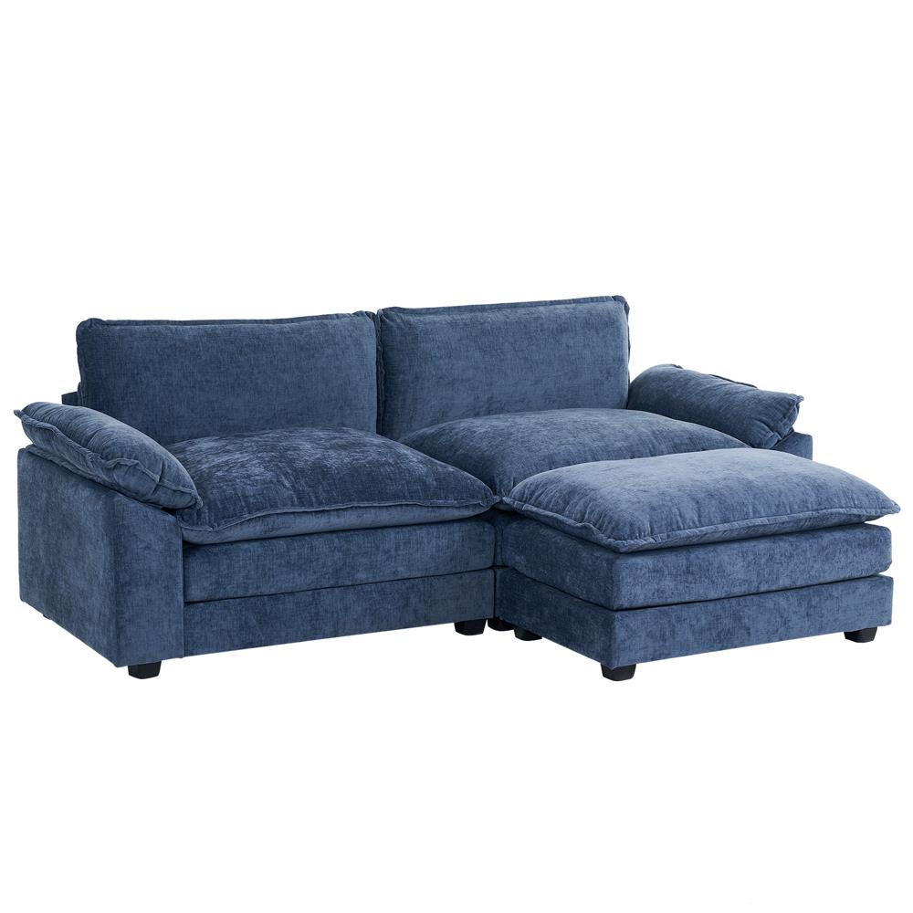85 Inch Convertible Sectional Sofa Set 2 Seats Loveseat Sofa Couch Living Room - Picture 16 of 21
