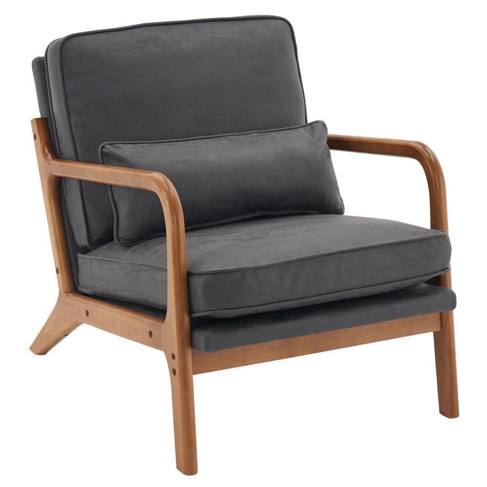 FCH 3 Color Accent Chair Armchair Comfy Soft Upholstered Single Lounge Sofa - Picture 14 of 19