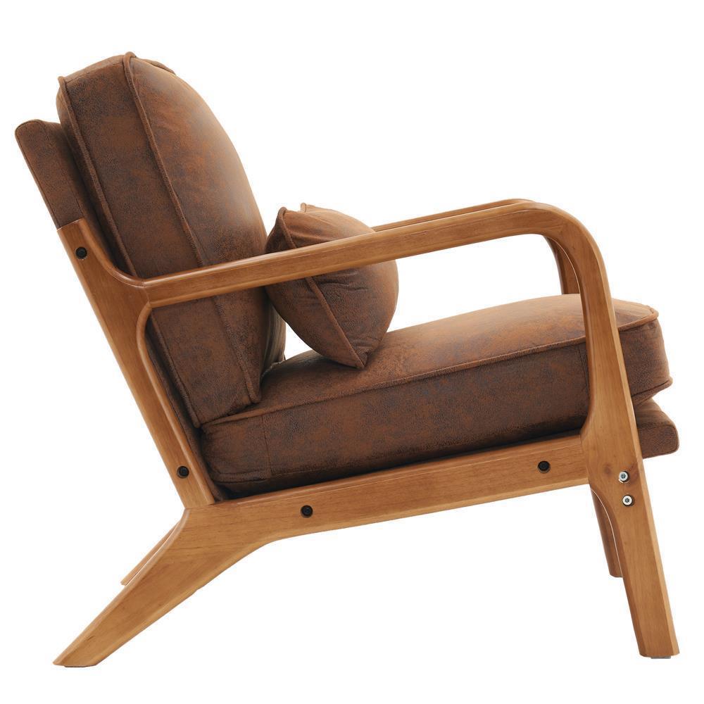 FCH 3 Color Accent Chair Armchair Comfy Soft Upholstered Single Lounge Sofa - Picture 10 of 19