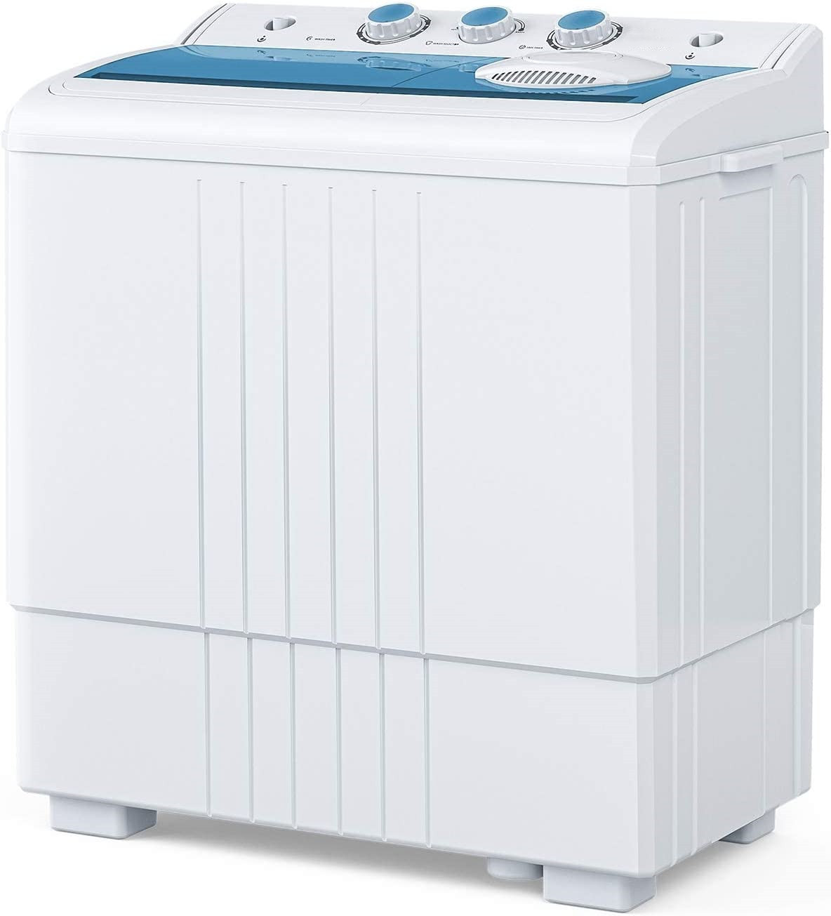 21LBS Portable Washing Machine, Mini Compact Twin Tub Washer and Spin Dryer