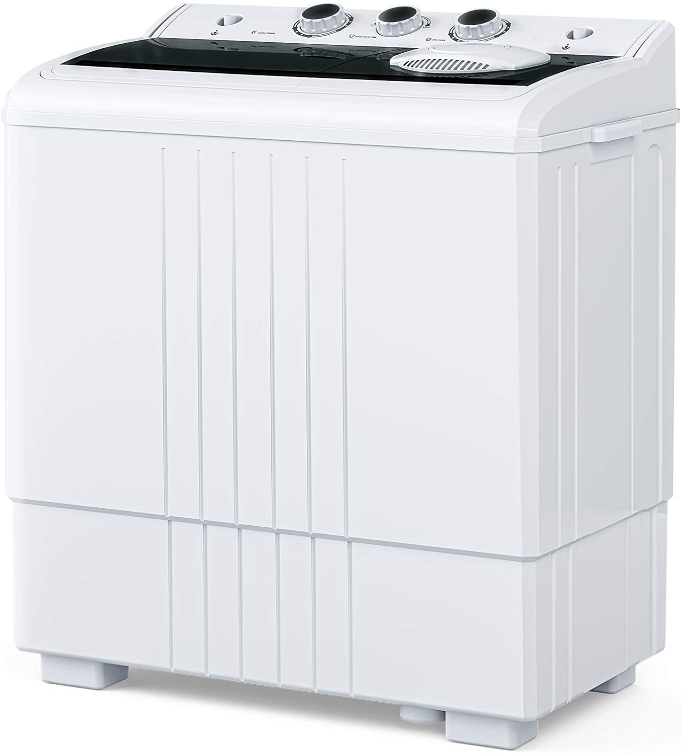 21LBS Portable Washing Machine, Mini Compact Twin Tub Washer and Spin Dryer