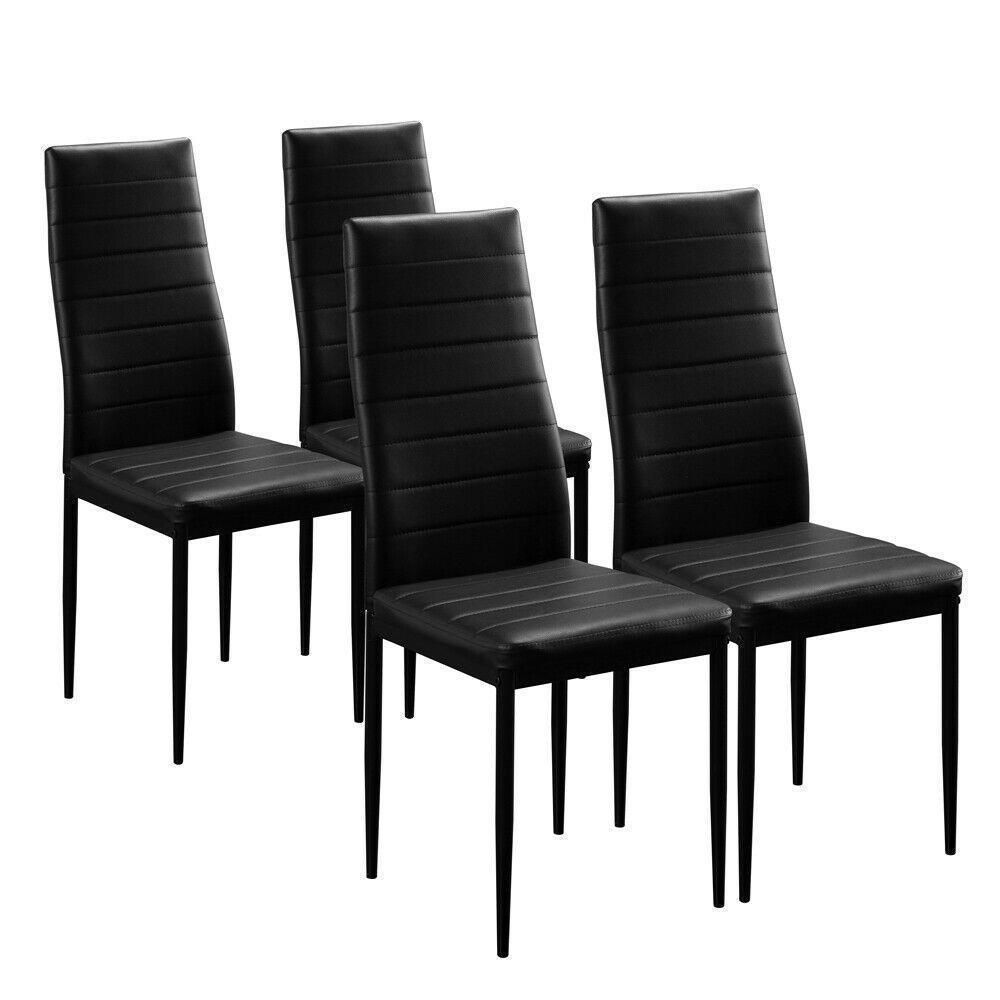 Popular Different Style 5 Piece Dining Table Settables Glass Metal Furniture US 4