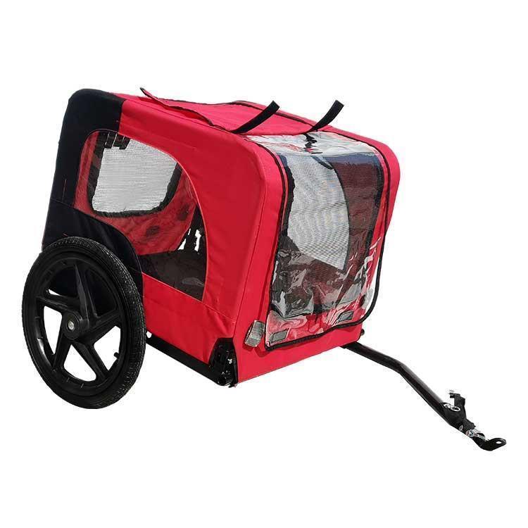 Folding Frame Carrier Quick Release Wheels Pet Bike Trailer for S