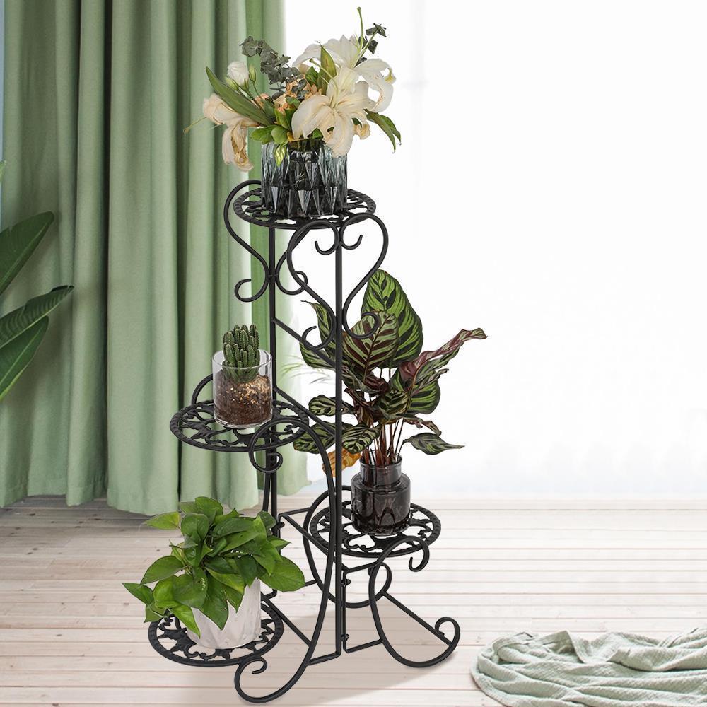 Artisasset Flower Pot Plant Stand Balcony Floor-standing Multilayer Shelf Rack - Picture 13 of 13