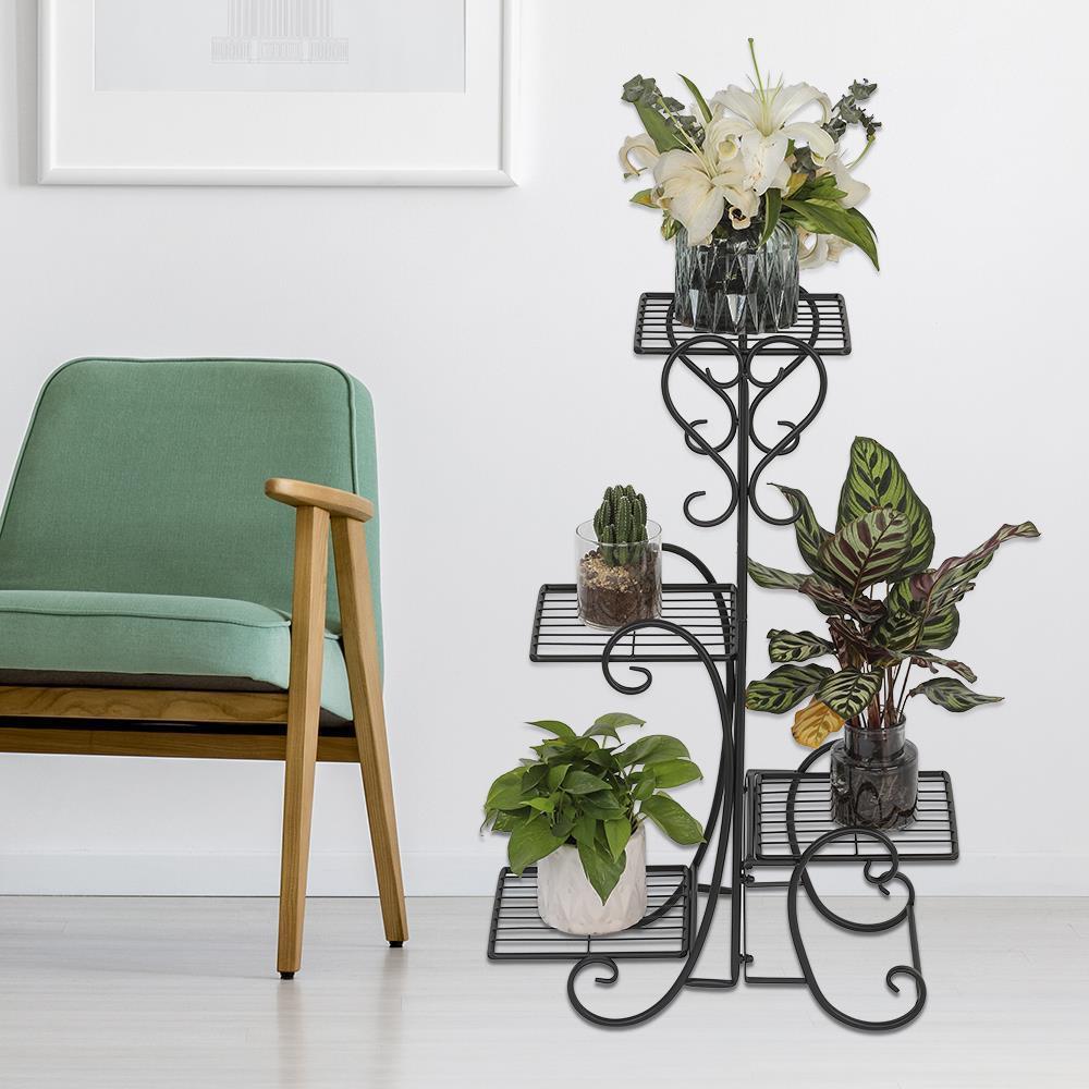 Artisasset Flower Pot Plant Stand Balcony Floor-standing Multilayer Shelf Rack - Picture 12 of 13