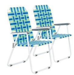 2 Pack Folding Web Chair Beach Chair Lawn Patio Webbed Strap Furniture - Picture 11 of 14