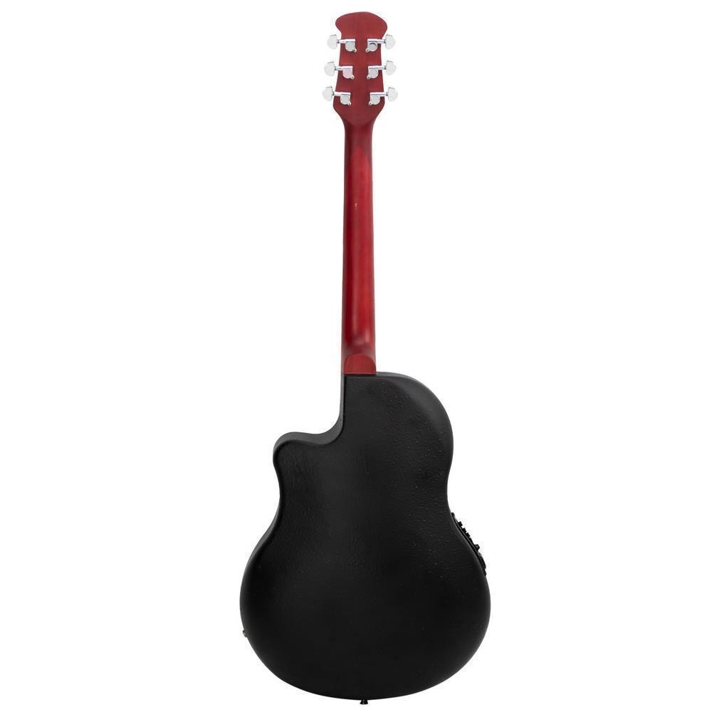 Glarry 41 inch Cutaway Acoustic-Electric Guitar EQ with Bag Sunset /Red - Picture 13 of 17