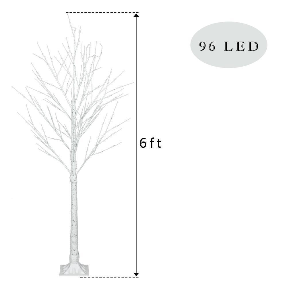 Artificial Birch Twig Tree Christmas Tree 4ft 5ft 6ft Pre Lit LED Xmas Decor - Picture 14 of 14