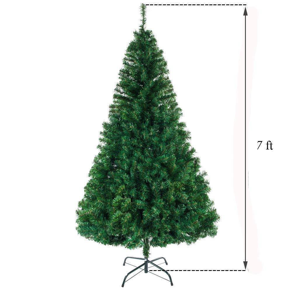 6/7/8 FT Artificial Christmas Bushy Tree Xmas Tree W/Stand Traditional Decor - Picture 8 of 11