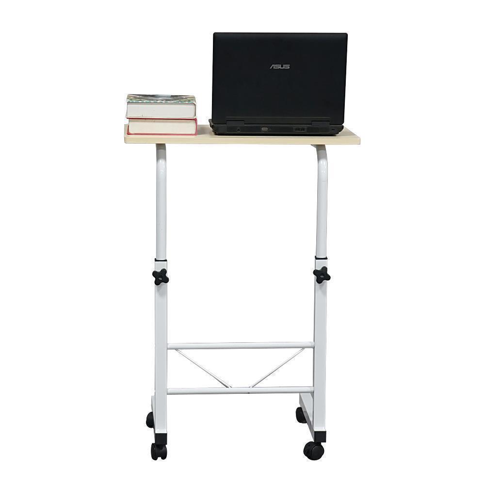 Portable 360° Rolling Mobile Laptop Desk Cart Adjustable Side Computer Table New - Picture 9 of 14