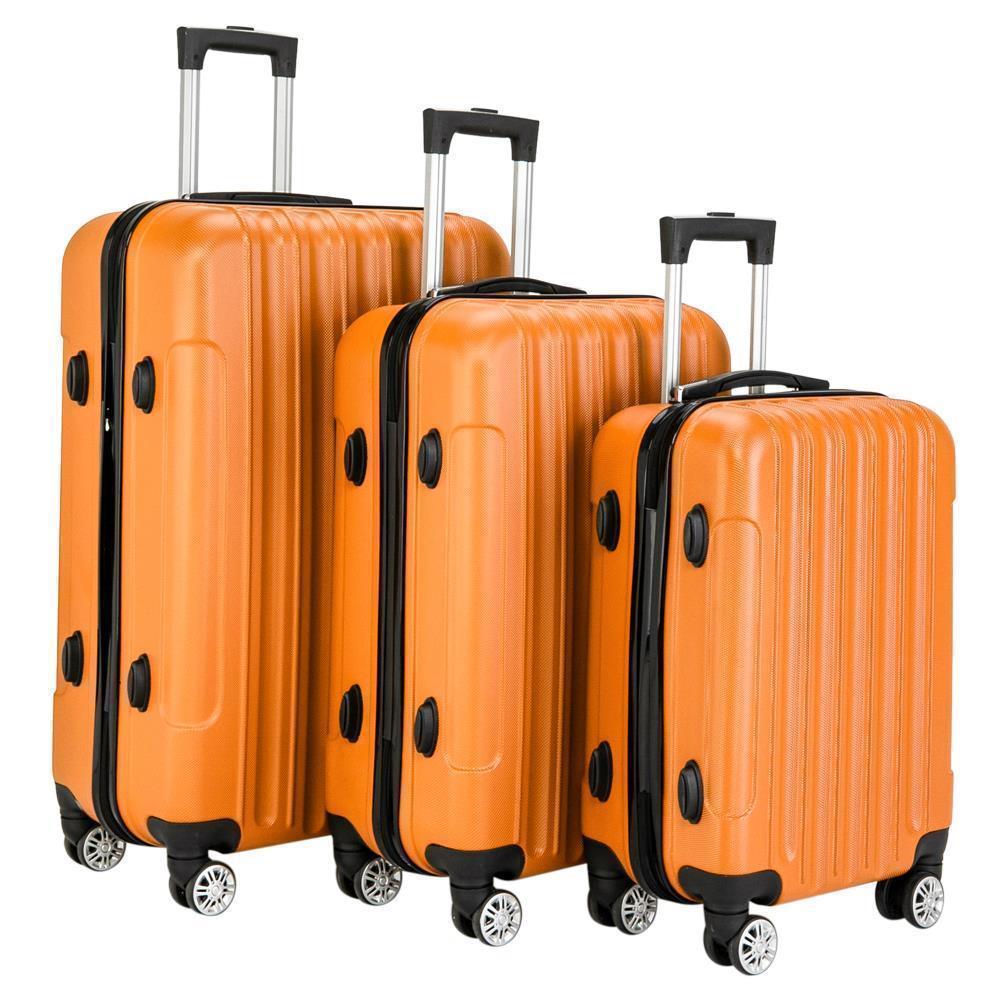 20 24 28" 3pcs Luggage Travel Set Bag ABS Trolley Hard Shell Suitcase w/TSA lock - Picture 25 of 33