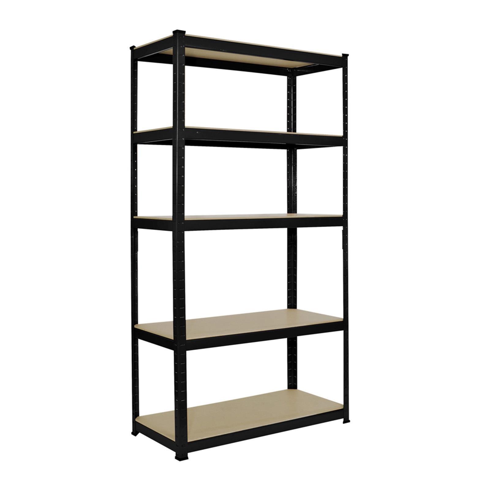 Heavy Duty 5-Tier Storage Shelf Garage Shelving Unit Steel Racking Space Holder