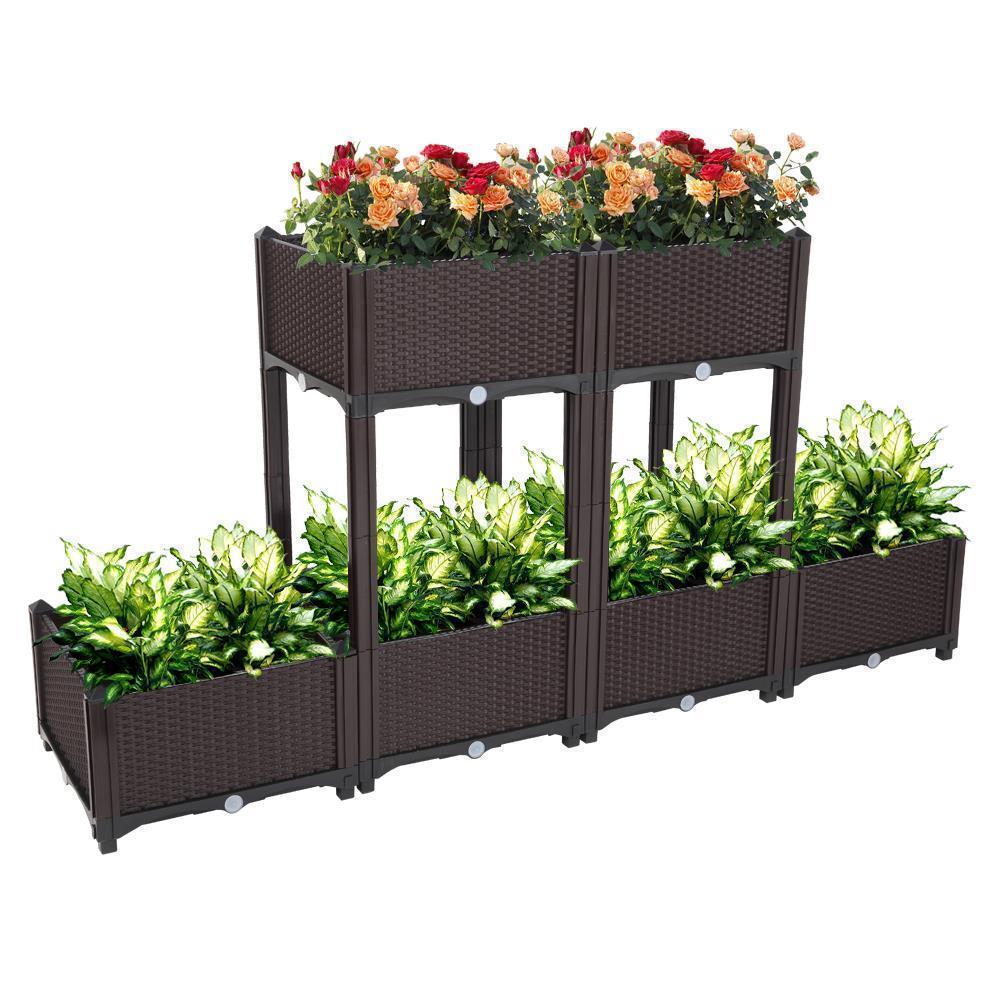 2 Colors DIY Planting Vegetable Plant Flower Herb Care Garden Bed Planter Box - Picture 16 of 18